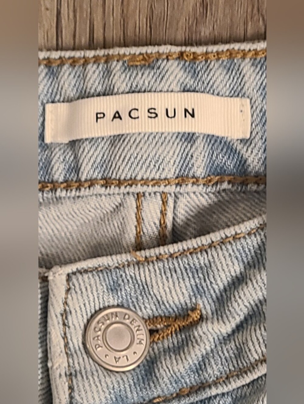 Pac Sun Mom Jeans Classic High-Rise Women's Straight Leg Cropped Jeans, 28 - Picture 4 of 11